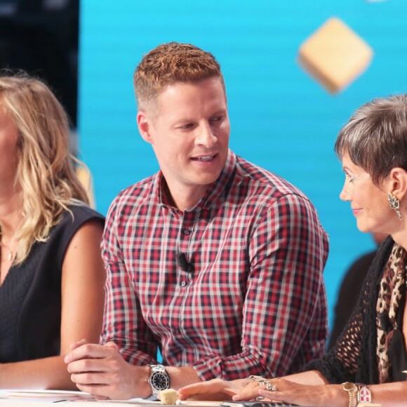 Exclusif - Jean-Luc Lemoine, Enora Malagré, Matthieu Delormeau, Isabelle Morini-Bosc - Enregistrement de la première émission de la rentrée de Touche pas à mon poste (TPMP) sur C8 à Paris le 5 septembre 2016. © Dominique Jacovides / Bestimage