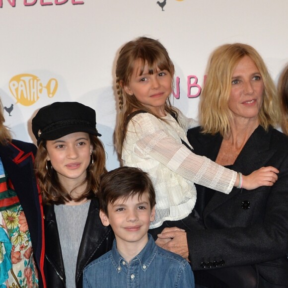 Yael Naim, Lisa Azuelos (réalisatrice), Lya Oussadit-Lessert, Victor Peeters, Mila Ayache, Sandrine Kiberlain, Thaïs Alessandrin et Kyan Khojandi à l'avant-première du film "Mon Bébé" au cinéma Gaumont Opéra (côté Capucines) à Paris, France, le 11 mars 2019. © Veeren/Bestimage