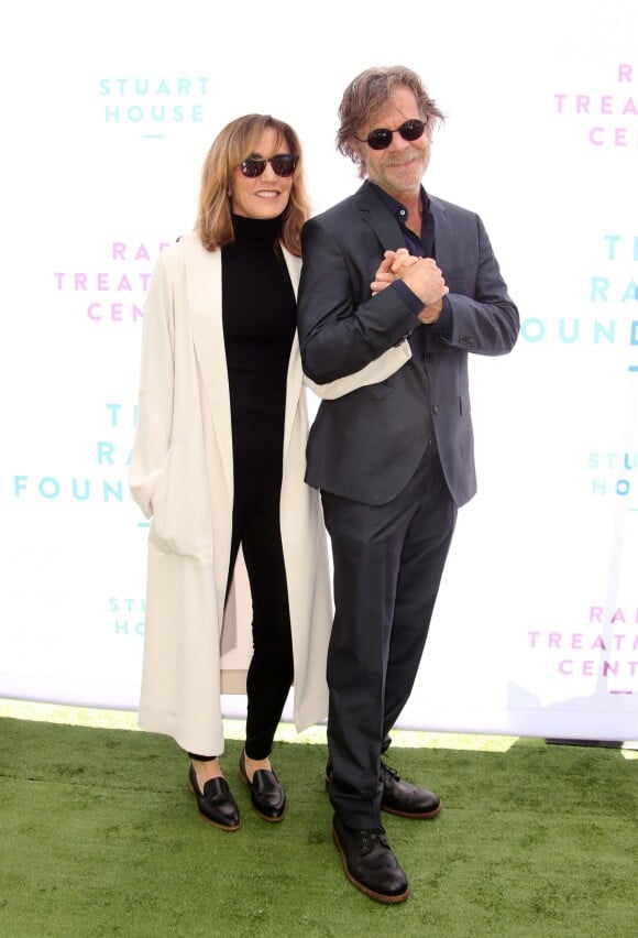 Felicity Huffman, William H. Macy au photocall du brunch "The 2018 Rape Foundation" à Beverly Hills. Los Angeles, le 7 octobre 2018.