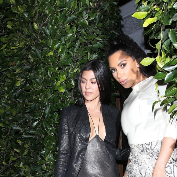 Kourtney Kardashian, Kim Kardashian, Khloé Kardashian et Kylie Jenner sont allées diner au restaurant Giorgio Baldi à Santa Monica, le 12 mars 2019.