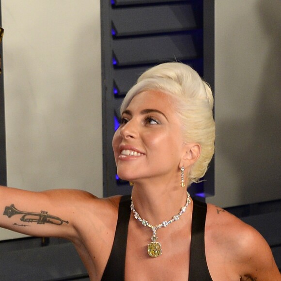 Lady Gaga (Oscar de la Meilleure chanson) - Soirée Vanity Fair Oscar Party à Los Angeles. Le 24 février 2019