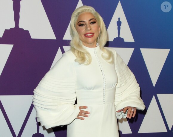 Lady Gaga au photocall du 91ème déjeuner des nominés aux Oscars au Beverly Hilton dans le quartier de Beverlly Hills à Los Angeles, Californie, le 4 février 2019. © AdMedia/Zuma Press/Bestimage