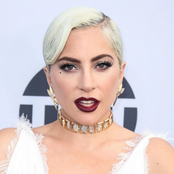 Lady Gaga - Photocall de la 25ème cérémonie annuelle des Screen Actors Guild Awards au Shrine Audritorium à Los Angeles, le 27 janvier 2019.