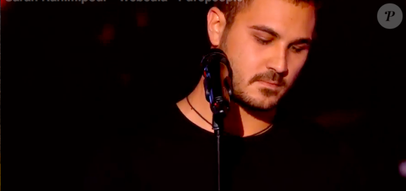 Petru dans "The Voice 8" sur TF1, le 23 mars 2019.