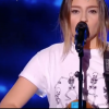 Angie Robba dans "The Voice 8" sur TF1, le 23 mars 2019.