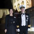 Le prince Frederik et la princesse Mary de Danemark au banquet d'honneur des officiers de la Marine au château de Fredensborg au Danemark le 29 janvier 2019.