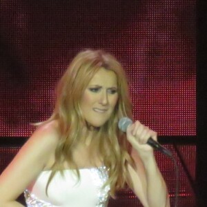 Céline Dion sur scène au Caesars Palace à Las Vegas, le 23 février 2016.