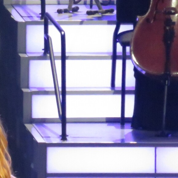Céline Dion sur scène au Caesars Palace à Las Vegas, le 23 février 2016.