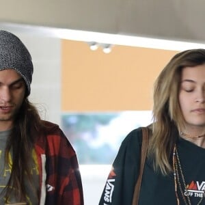 Paris Jackson et son compagnon Gabriel Glenn vont au cinéma, à Los Angeles, le 16 mars 2019.