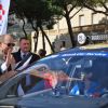 Le prince Albert II de Monaco a donné le départ de la 29ème édition du Rallye Aïcha des Gazelles catégorie E-Gazelle VINCI Immobilier sur la Place du Palais de Monaco le 16 mars 2019 © Bruno Bebert / Bestimage