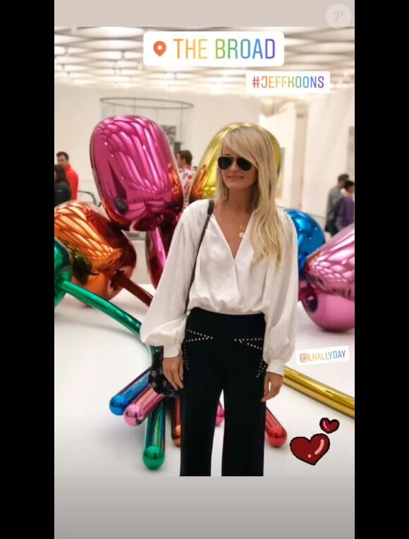 Françoise Thibaut visite une exposition Jeff Koons à Los Angeles le 23 mars 2019.