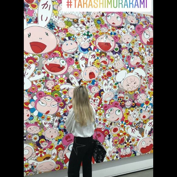 Françoise Thibaut visite une exposition Jeff Koons à Los Angeles le 23 mars 2019.