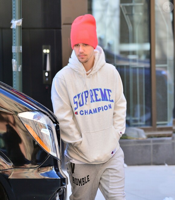 Justin Bieber à la sortie d'une séance de thérapie à New York le 6 Mars 2019