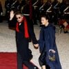 Jean-Michel Jarre et sa compagne Gong Li - Dîner d'Etat du président de la République française en l'honneur du président de la République populaire de Chine lors de sa visite d'Etat en France du 24 au 26 mars 2019, au Palais de l'Elysée, à Paris, France, le 25 mars 2019. © Dominique Jacovides/Bestimage