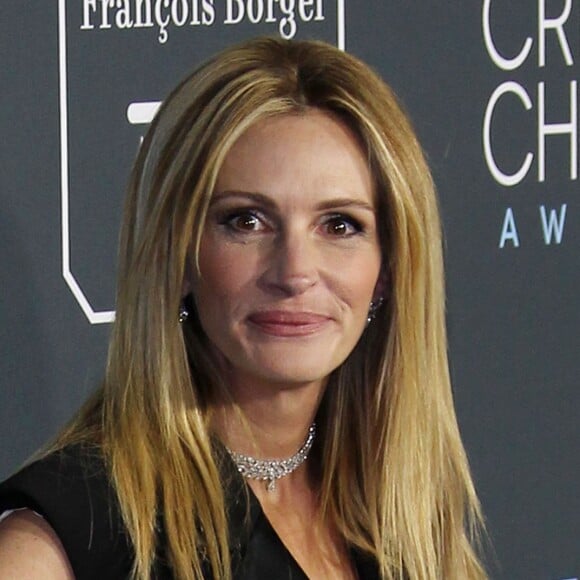 Julia Roberts au photocall de la soirée des 24e Critics Choice Awards au Barker Hangar à Santa Monica, Los Angeles, Etats-Unis, le 13 janvier 2019.