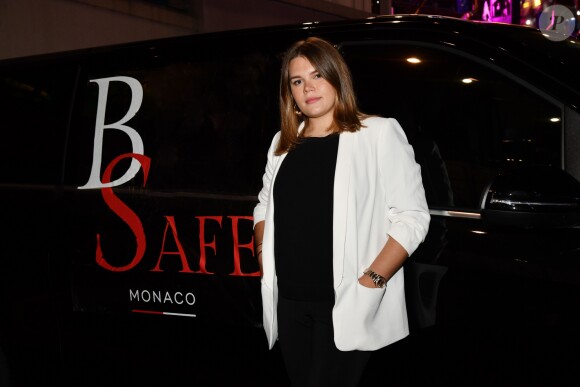 Exclusif - Camille Gottlieb, la fille de la princesse Stéphanie de Monaco durant la présentation officielle de l'association Be Safe, sur le port de Monaco le 10 novembre 2018. Cette association a pour but d'inciter les jeunes et leurs parents à prendre conscience des dangers de l'alcool au volant. Camille et ses amies ont perdu un ami durant l'été 2017, victime d'un accident de la route alors qu'il rentrait d'une soirée. Choquées par ce drame elles ont décidé de se mobiliser. La princesse Stéphanie de Monaco a permis, grâce à un don conséquent, de donner la possiblité à l'association de louer 2 navettes afin que les noctambules trop alcoolisés puissent être ramenés à leur domicile leur évitant ainsi de prendre le volant alors que leur taux d'alcoolémie est trop élévée. © Bruno Bebert / Bestimage