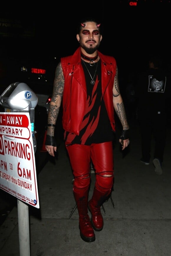 Adam Lambert - Soirée d'Halloween Just Jared à West Hollywood, Californie, Etats-Unis, le 27 octobre 2018.