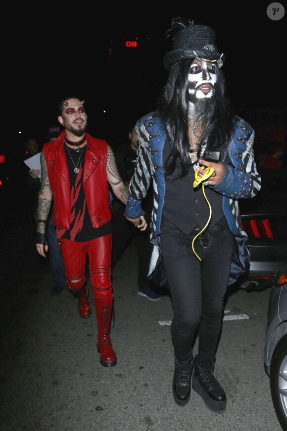 Adam Lambert - Soirée d'Halloween Just Jared à West Hollywood, Californie, Etats-Unis, le 27 octobre 2018.