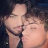 Adam Lambert pose avec son amoureux Javi Costa Polo., sur Instagram, le 27 mars 2019