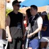 Jeff Leatham et Colton Haynes participent au tournoi du Desert Smash celebrity 2018 à La Quinta en Californie, le 6 mars 2018