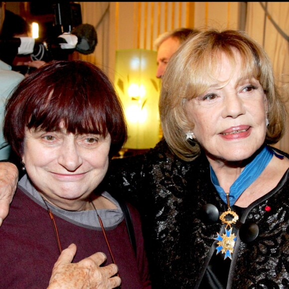 Agnès Varda et Jeanne Moreau à Paris le 09/01/2007