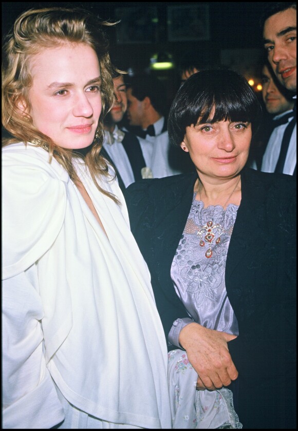 Sandrine Bonnaire et Agnès Varda lors des César en 1986