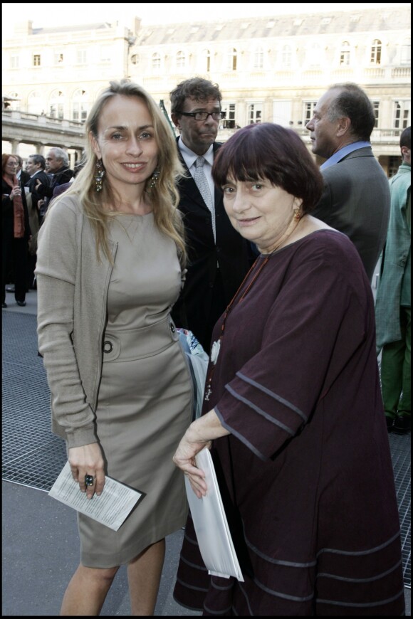 Agnès Varda avec sa fille Rosalie à Paris le 02/05/2005
