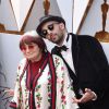L'artiste JR et Agnès Varda - Arrivées - 90ème cérémonie des Oscars 2018 au théâtre Dolby à Los Angeles, le 4 mars 2018. © Kevin Sullivan via Zuma