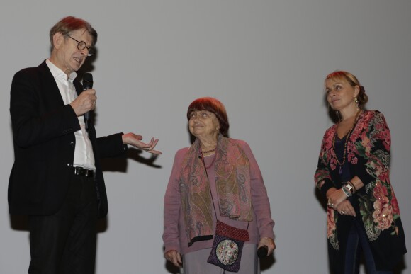 Claude-Éric Poiroux, Rosalie Varda - Agnès Varda est venue présenter ses films lors de la 30ème édition du Festival Premiers Plans d'Angers, le 14 janvier 2018. © Laetitia Notarianni/Bestimage