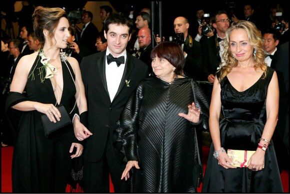 Mathieu Demy, Agnès Varda, Rosalie Varda - 58e Festival de Cannes en 2005