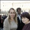 Agnès Varda et sa fille Rosalie Varda à Paris en 2005