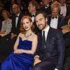 Jessica Chastain et son mari Gian Luca Passi de Preposulo - 54e cérémonie des Goldene Kamera, à Berlin, le 30 mars 2019