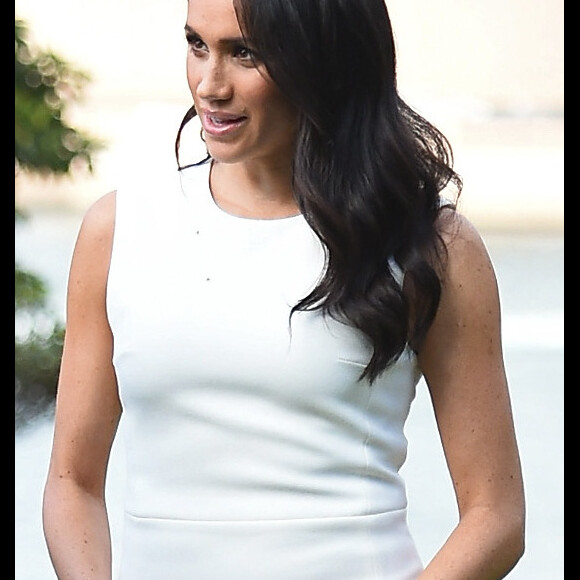 Le prince Harry, duc de Sussex, et Meghan Markle (enceinte), duchesse de Sussex, ont été reçus par le gouverneur général du Commonwealth d'Australie, Sir Peter Cosgrove, et sa femme, à Sydney, à l'occasion de leur visite officielle en Australie. Le 16 octobre 2018.