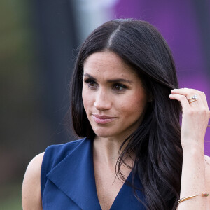 Portraits de Meghan Markle, duchesse de Sussex (enceinte), lors de sa visite à Government House, Melbourne le 18 octobre 2018.