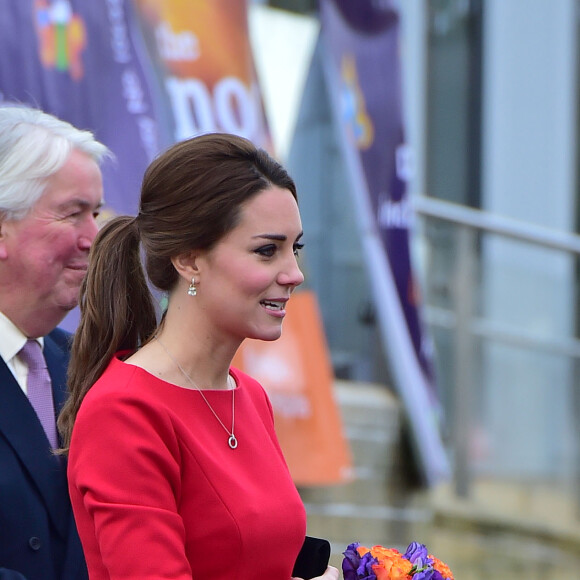 Catherine Kate Middleton, la duchesse de Cambridge, enceinte, assiste à un évènement caritatif de la East Anglia's children's hospice's (EACH) à Norwich, le 25 novembre 2014.