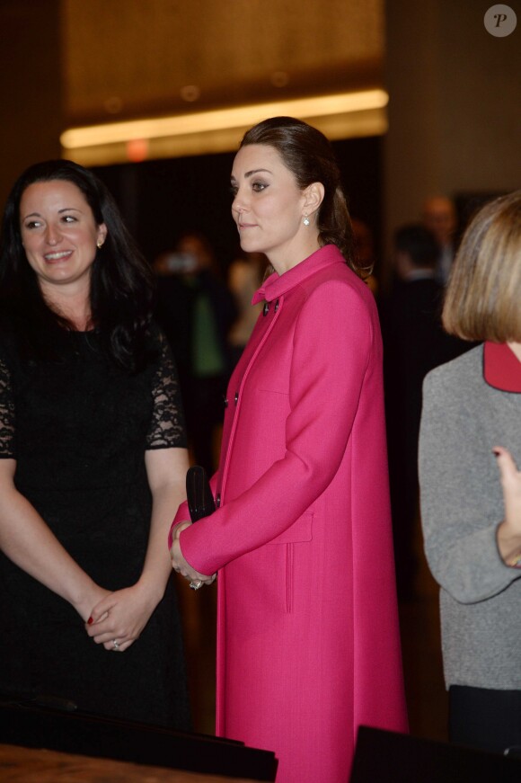 Catherine Kate Middleton, la duchesse de Cambridge, enceinte - Le prince William, le duc de Cambridge et Catherine Kate Middleton, la duchesse de Cambridge, enceinte, se sont rendus au musée du mémorial du 11 septembre à New York, le 9 décembre 2014.