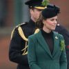 Kate Middleton, la duchesse de Cambridge, enceinte, lors de la parade pour la St Patrick a Londres, le 17 mars 2013.