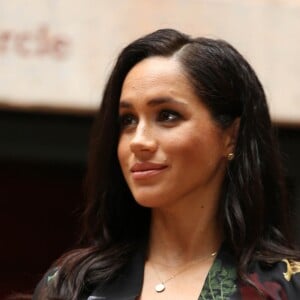 Le prince Harry, duc de Sussex, et Meghan Markle, duchesse de Sussex, enceinte, visitent le Bristol Old Vic. à Bristol le 1er février, 2019.