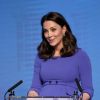 Catherine Kate Middleton (enceinte) duchesse de Cambridge lors du premier forum annuel de la Fondation Royale à Londres le 28 février 2018.