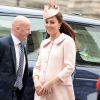 Catherine Kate Middleton, la duchesse de Cambridge, enceinte - La famille royale anglaise va assister à une messe commémorative de la journée du Commonwealth à l'abbaye de Westminster à Londres, le 9 mars 2015.