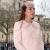 Catherine Kate Middleton, la duchesse de Cambridge, enceinte - La famille royale anglaise va assister à une messe commémorative de la journée du Commonwealth à l'abbaye de Westminster à Londres, le 9 mars 2015.
