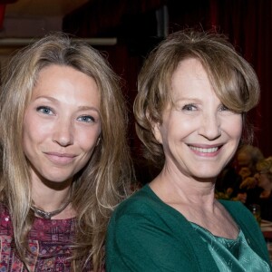 Laura Smet et sa mère Nathalie Baye - Soirée en l'honneur de Nathalie Baye, organisée par Louis Michel Colla, à La Chope des Puces, restaurant mythique de Marcel Campion à Saint-Ouen. Le 30 avril 2018 © Cyril Moreau / Bestimage