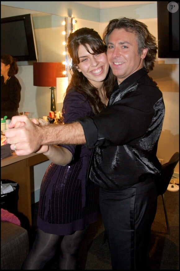 Roberto Alagna et sa fille Ornella à l'Olympia, le 18 février 2009.