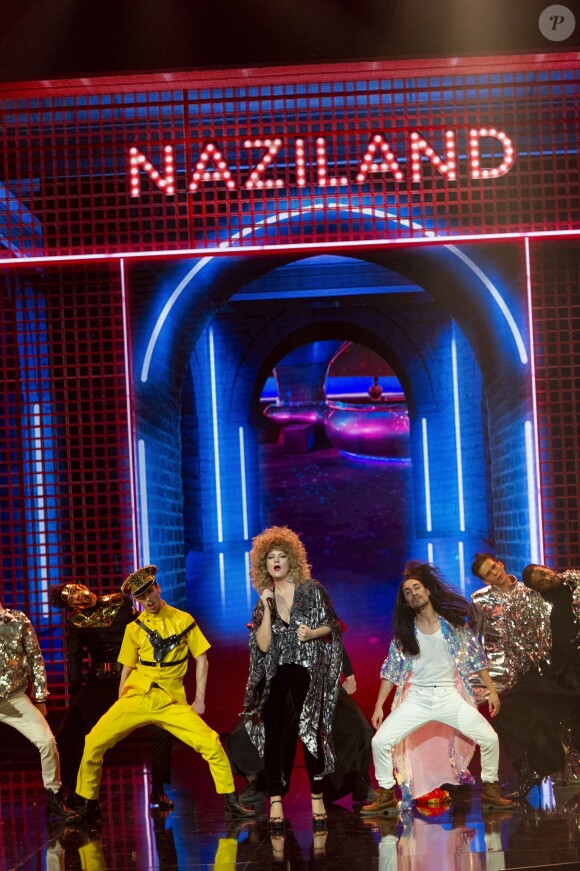 Exclusif - Corine - Enregistrement de l'émission "Les 40 ans de Starmania" les stars chantent pour le Sidaction au Palais des Congrès à Paris, le 29 mars 2019. A l'occasion des 25 ans du Sidaction, France 2 propose une grande soirée exceptionnelle autour des plus belles chansons de Starmania qui sera diffusée le samedi 6 avril à 21h. © Pierre Perusseau/Bestimage