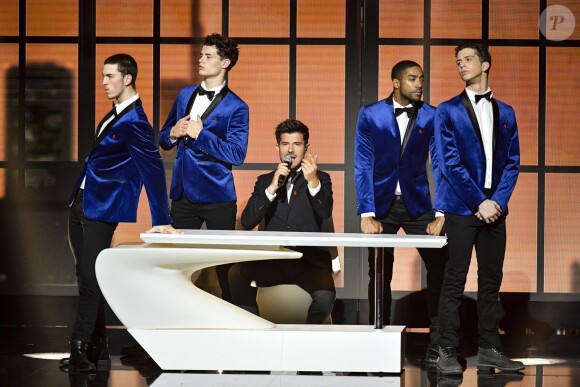 Exclusif - Vincent Niclo - Enregistrement de l'émission "Les 40 ans de Starmania" les stars chantent pour le Sidaction au Palais des Congrès à Paris, le 29 mars 2019. A l'occasion des 25 ans du Sidaction, France 2 propose une grande soirée exceptionnelle autour des plus belles chansons de Starmania qui sera diffusée le samedi 6 avril à 21h. © Pierre Perusseau/Bestimage