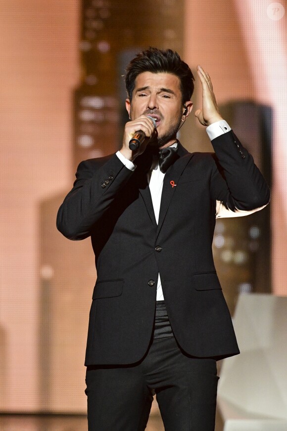 Exclusif - Vincent Niclo - Enregistrement de l'émission "Les 40 ans de Starmania" les stars chantent pour le Sidaction au Palais des Congrès à Paris, le 29 mars 2019. A l'occasion des 25 ans du Sidaction, France 2 propose une grande soirée exceptionnelle autour des plus belles chansons de Starmania qui sera diffusée le samedi 6 avril à 21h. © Pierre Perusseau/Bestimage