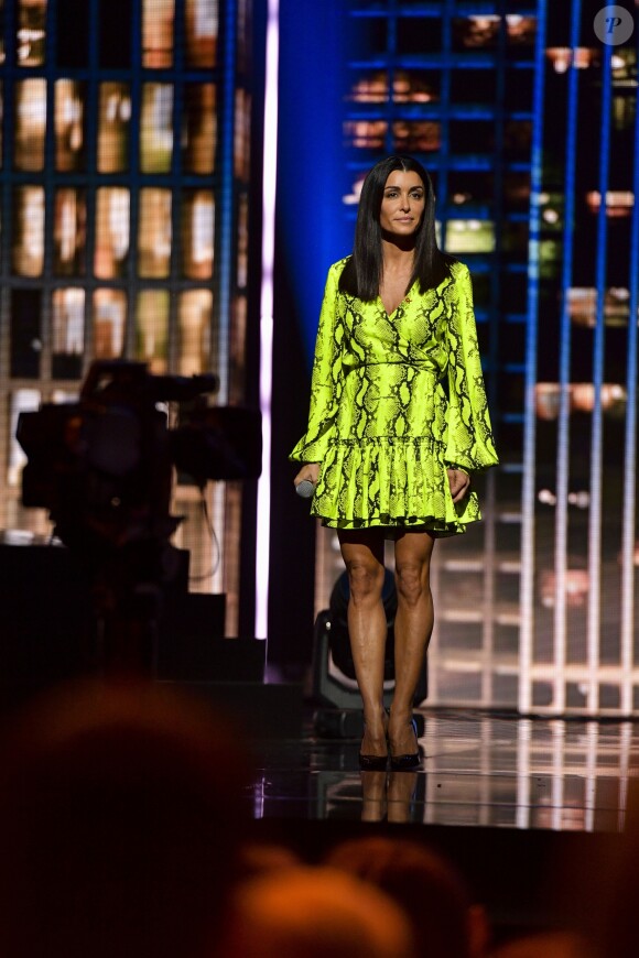 Exclusif - Jenifer (Jenifer Bartoli) - Enregistrement de l'émission "Les 40 ans de Starmania" les stars chantent pour le Sidaction au Palais des Congrès à Paris, le 29 mars 2019. A l'occasion des 25 ans du Sidaction, France 2 propose une grande soirée exceptionnelle autour des plus belles chansons de Starmania qui sera diffusée le samedi 6 avril à 21h. Des artistes chantent et mettent à l'honneur l'opéra-rock de L. Plamondon et M. Berger au Palais des Congrès de Paris, salle qui a vu naître le spectacle mythique il y a 40 ans. Les chansons de l'opéra-rock seront revisitées par plusieurs générations d'artistes. Chaque chanson de Starmania sera plongée dans un tableau spécialement crée pour l'occasion et chorégraphié par Z. Reece qui a notament collaboré avec J. Jackson, K. Rowland… etc Une grande soirée d'engagement pour l'association Sidaction pour sensibiliser les téléspectateurs et faire appel à leur générosité. © Pierre Perusseau/Bestimage  No web/No blog pour Belgique/Suisse29/03/2019 - Paris
