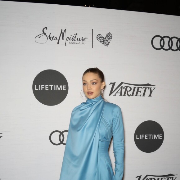 Gigi Hadid à la soirée Variety's Power Of Women par Lifetime au Cipriani Midtown à New York City, New York, Etats-Unis, le 5 avril 2019.
