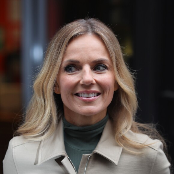 Geri Halliwell arrive au studio de l'émission radio "Zoe Ball Breakfast Show" à Londres , le 28 février 2019.
