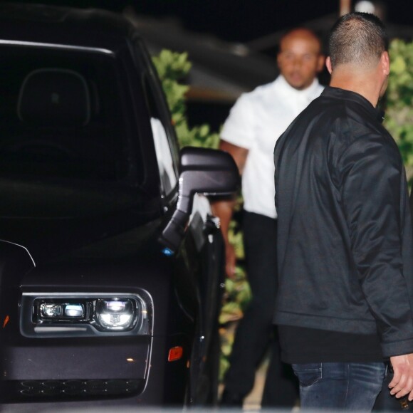 Kris Jenner, ses filles Kendall et Kylie et son compagnon Corey Gamble sont allés dîner au restaurant Nobu à Malibu, le 6 avril 2019.
